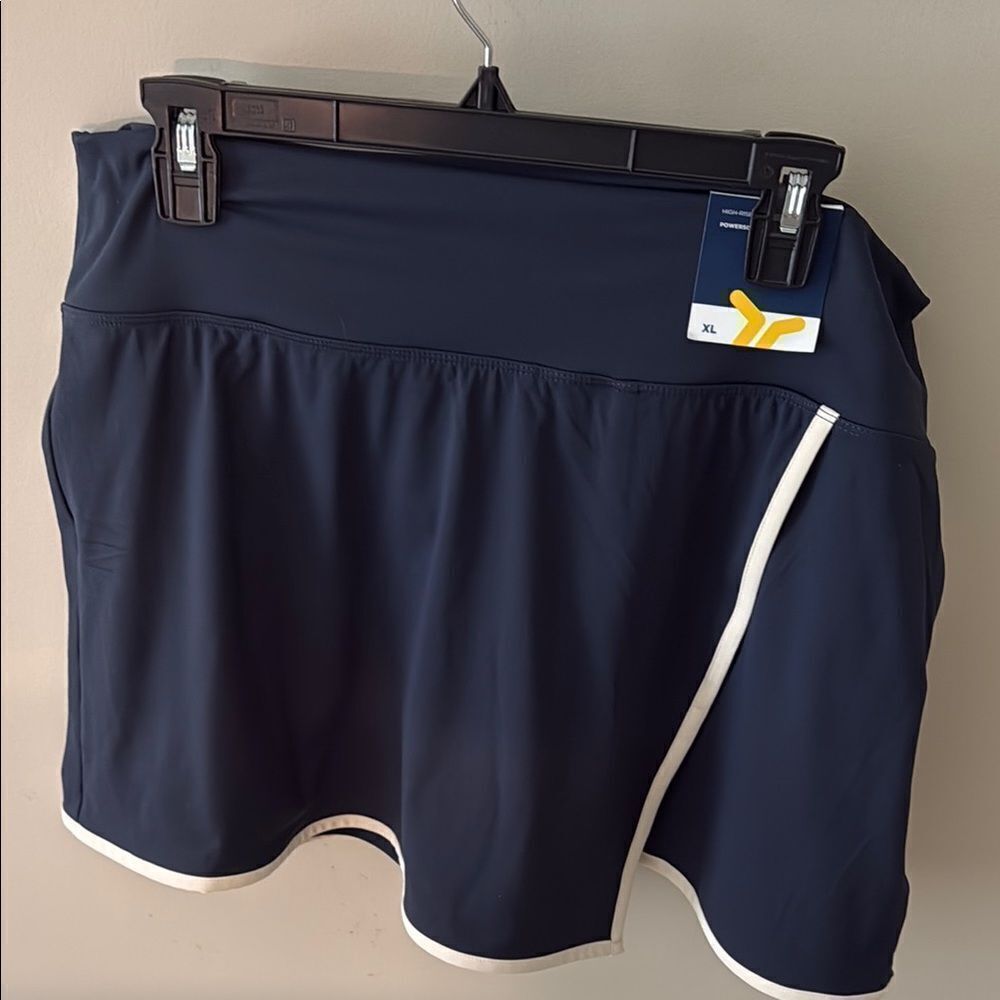 Old Navy Blue and White Skorts with Elastic Waistband